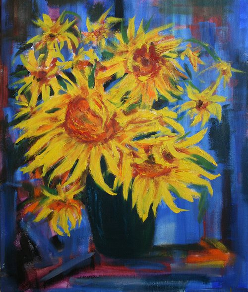Sunflowers by Salana Art Gallery