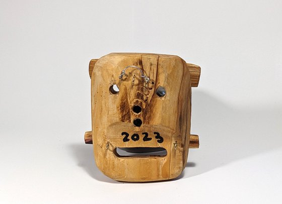 Small wooden mask