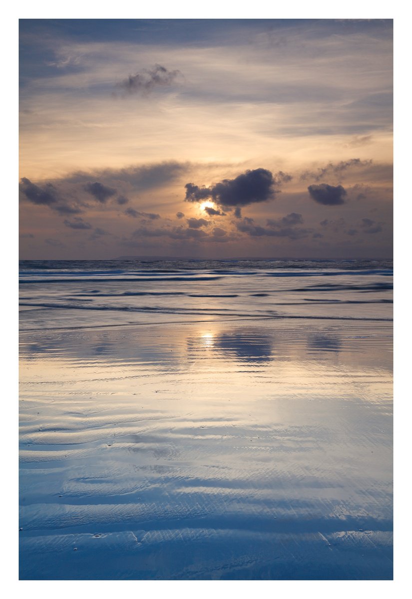 Last Light at West Wittering by David Baker