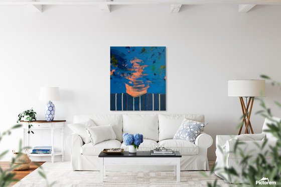 Abstract Portrait in Blue