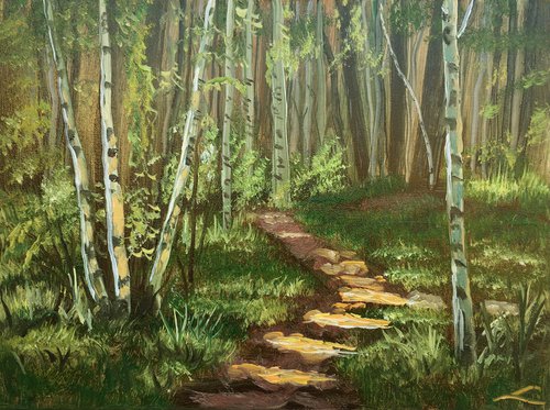 Forest road 3 by Elena Sokolova