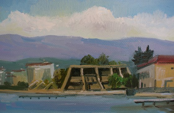 "Spring morning ner the lake"