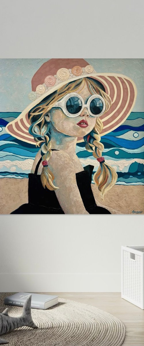 “GIRL WITH SUNGLASSES” by Lisbeth Ascanio