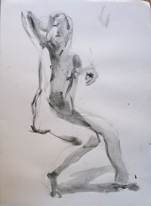 Nude Seated by Ara Shahkhatuni