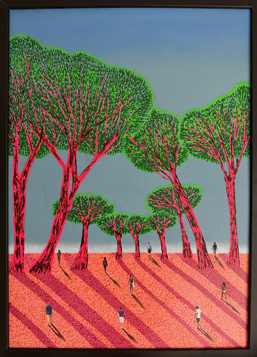 Surrealistic Painting , Frassanito By Stefano Pallara, 20 X 28, Artwork For Sale On Artfinder