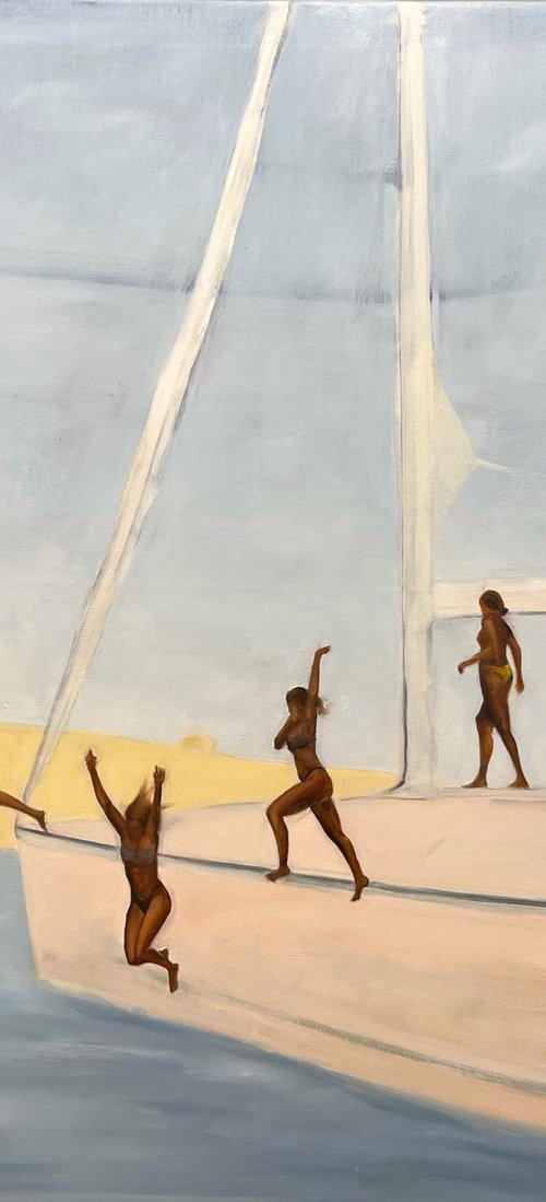 Jumping Yacht Girls 3 by Romuald Mulk Musiolik