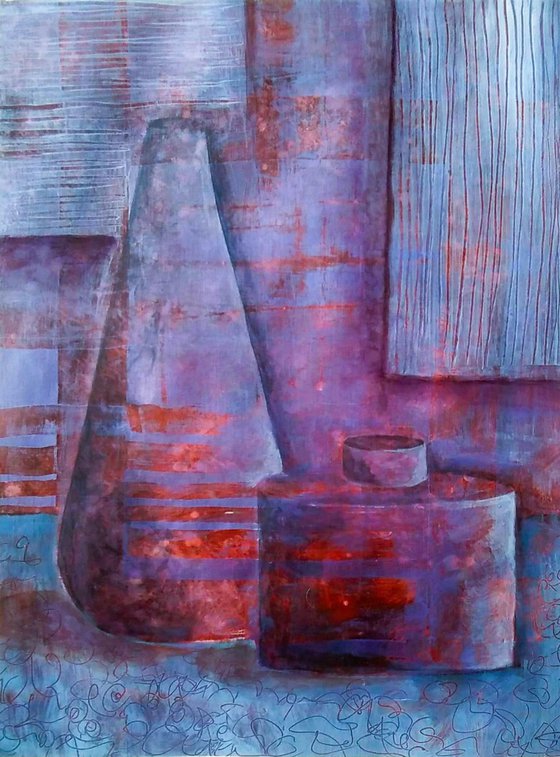 Two Purple Vases