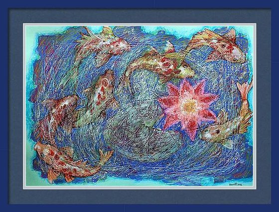 Fantasy with Flowers 332. paper 59x42cm