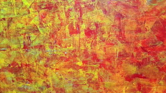 Breath of the Earth - XXL 200 x 100 cm abstract painting