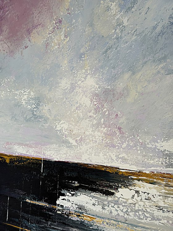 Soft Light Across Still Water-Clouds wall art