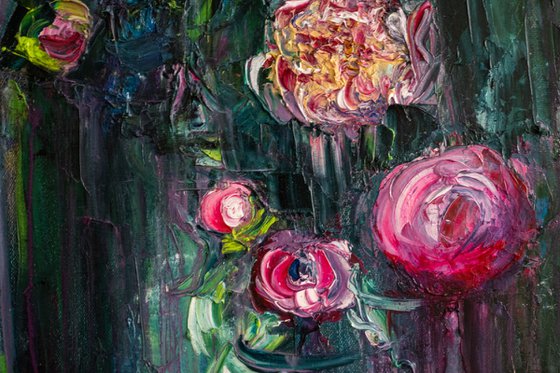 Portal of Peonies Painting