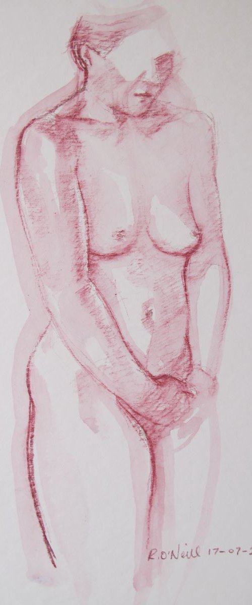 Standing female nude by Rory O’Neill