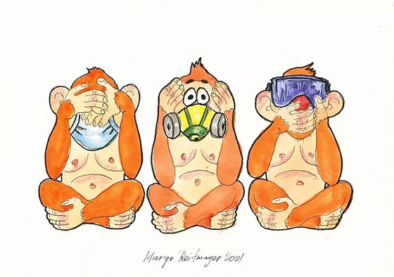 Three Wise Monkeys #10