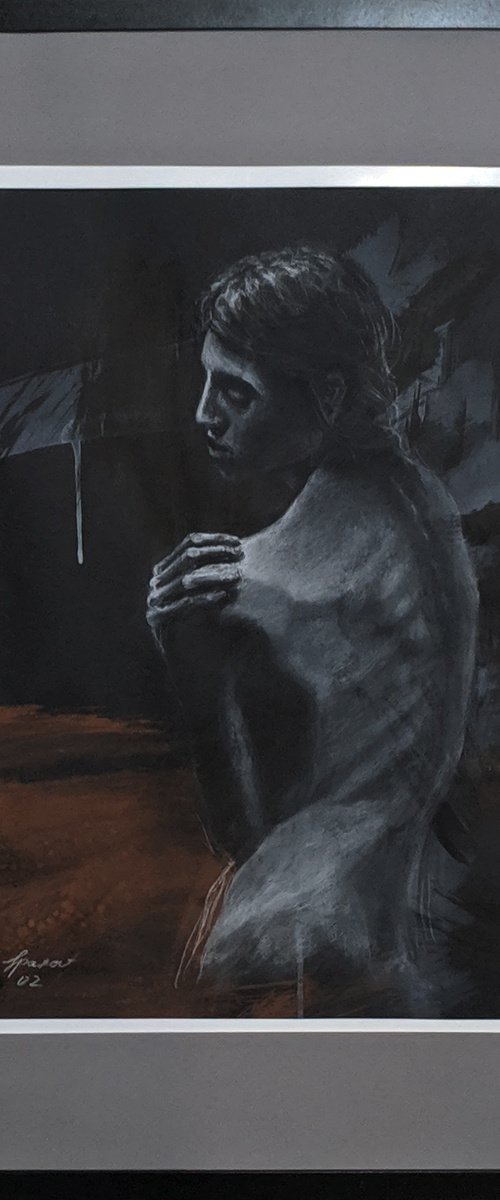 Soft Pastel Figure Study by Rumen Spasov