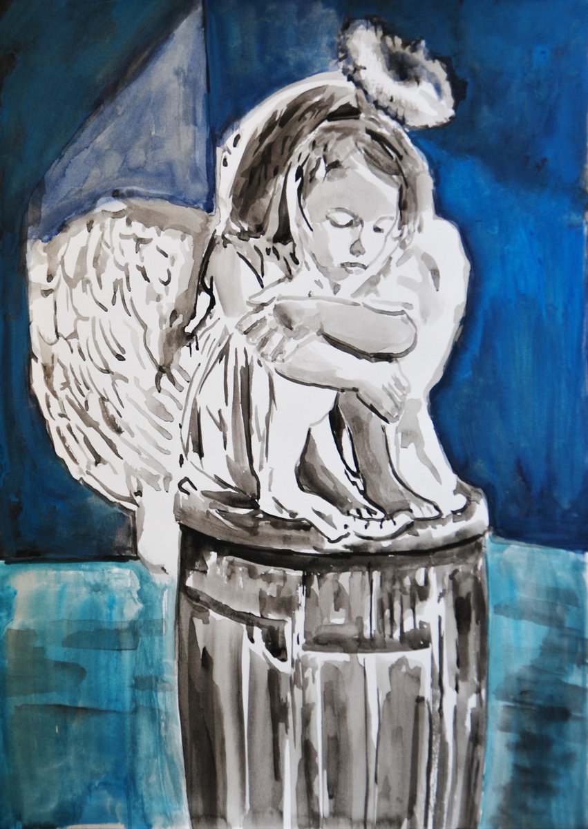 Angel / 42 x 29.7 cm by Alexandra Djokic