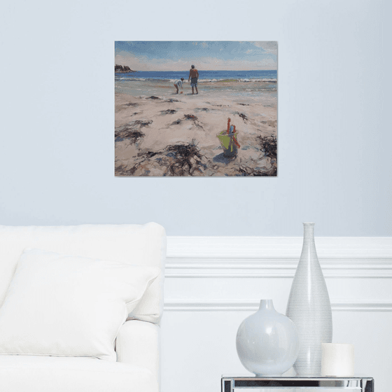 Returning to the summer beach