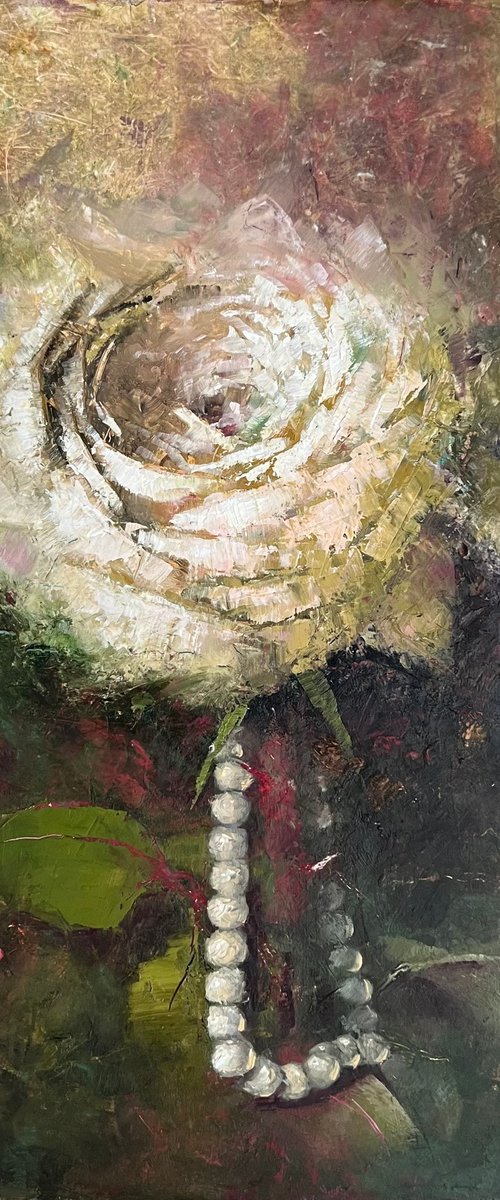 Rose moody flower by Yulia Odukalets