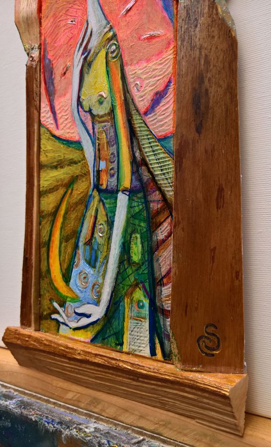 - THE SAILOR'S WOMAN - ( 34 x 15 cm )