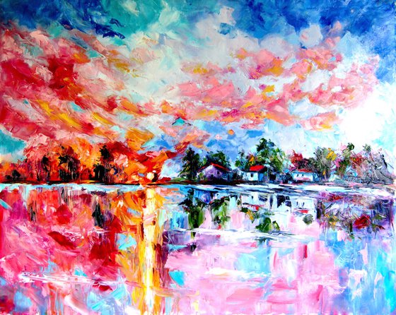 Landscape after rain
