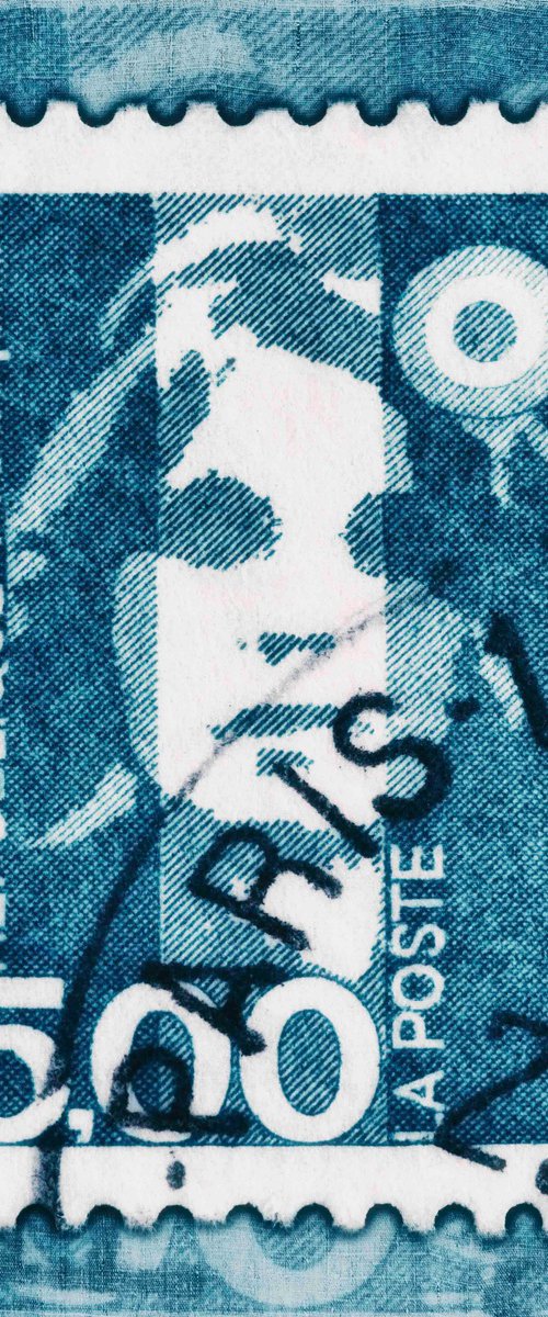 Marianne 1990 (Denim) -Stamp Collection Art by Deborah Pendell