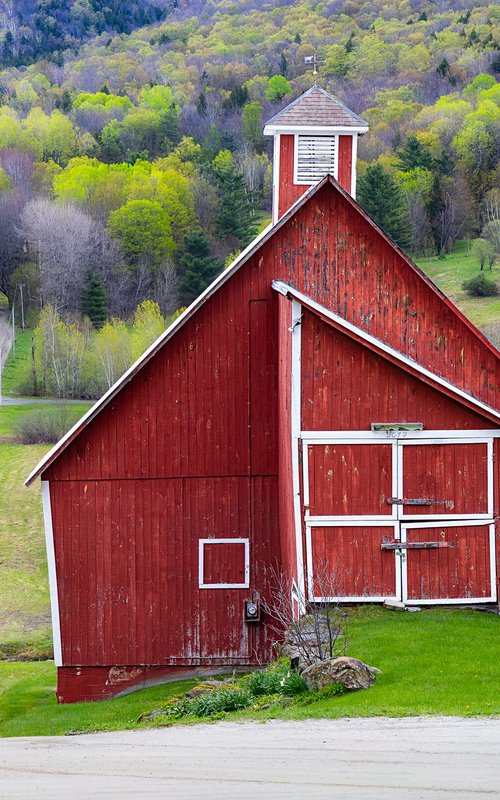 Springtime at Grandview Farm, Stowe, 61 x 41 by Francois de Melogue