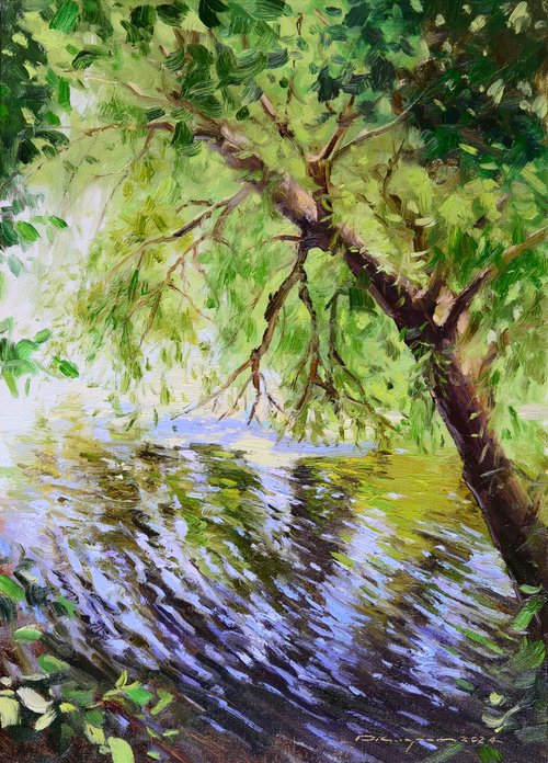 Tree over water by Ruslan Kiprych