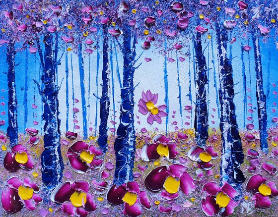 "Violet Forest & Flowers in Love"