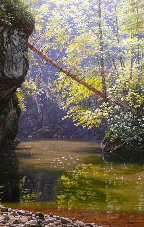 Mystical mountain river by Mlynarcik Emil