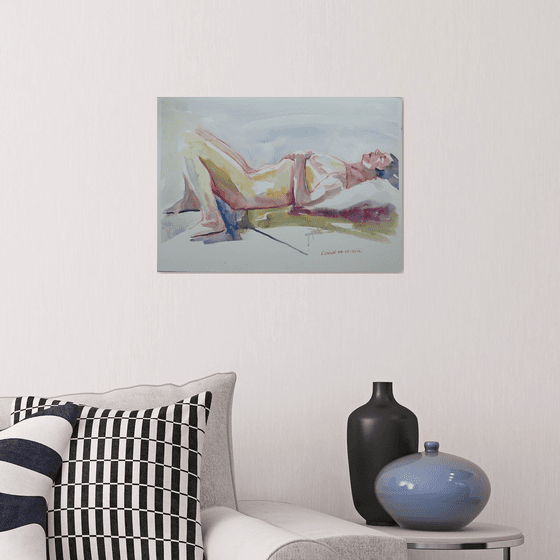 reclining male nude