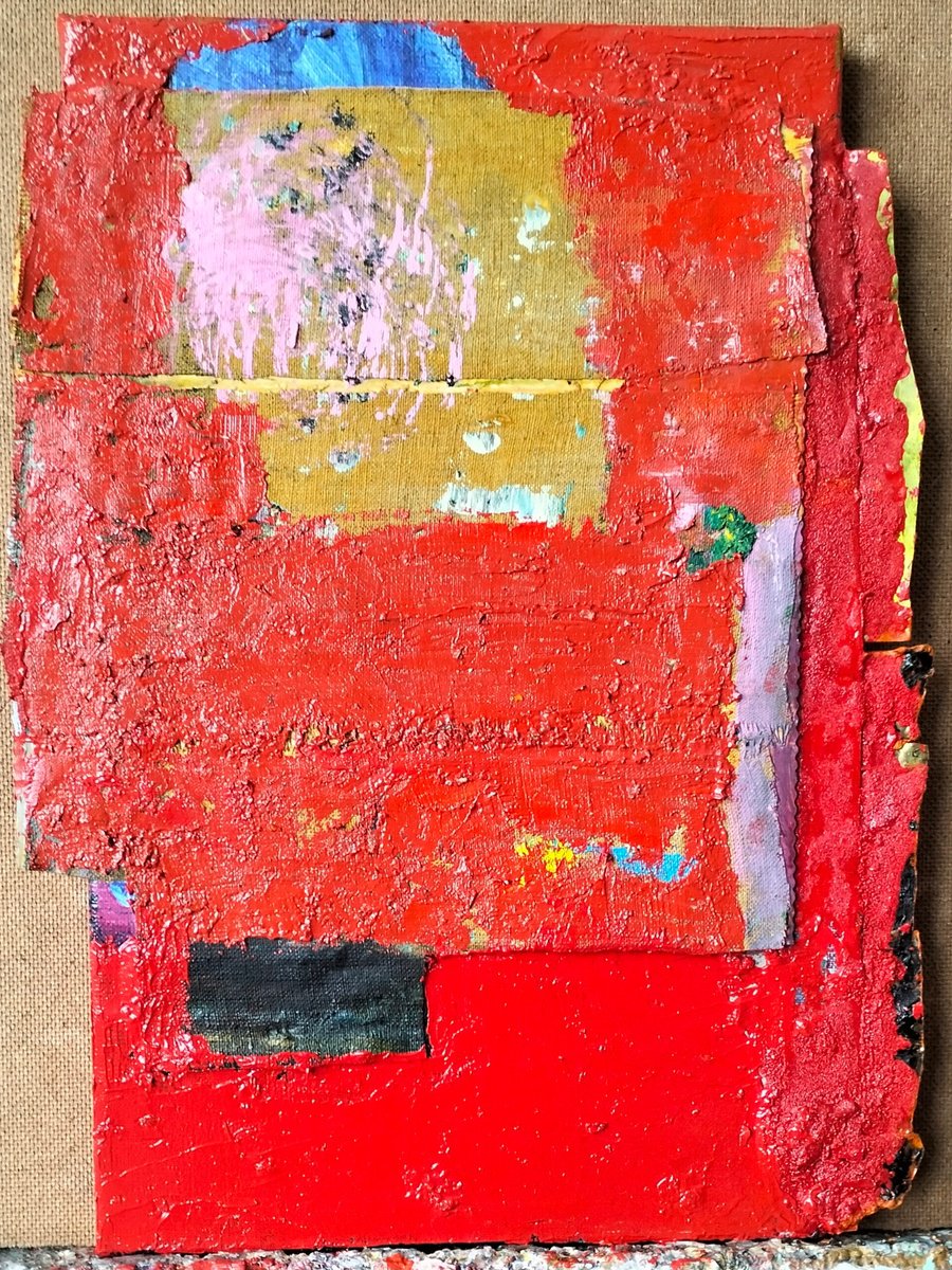 Abstract Painting By Sergiy Dekalyuk, 12 X 16", Composition 24, Original Artwork