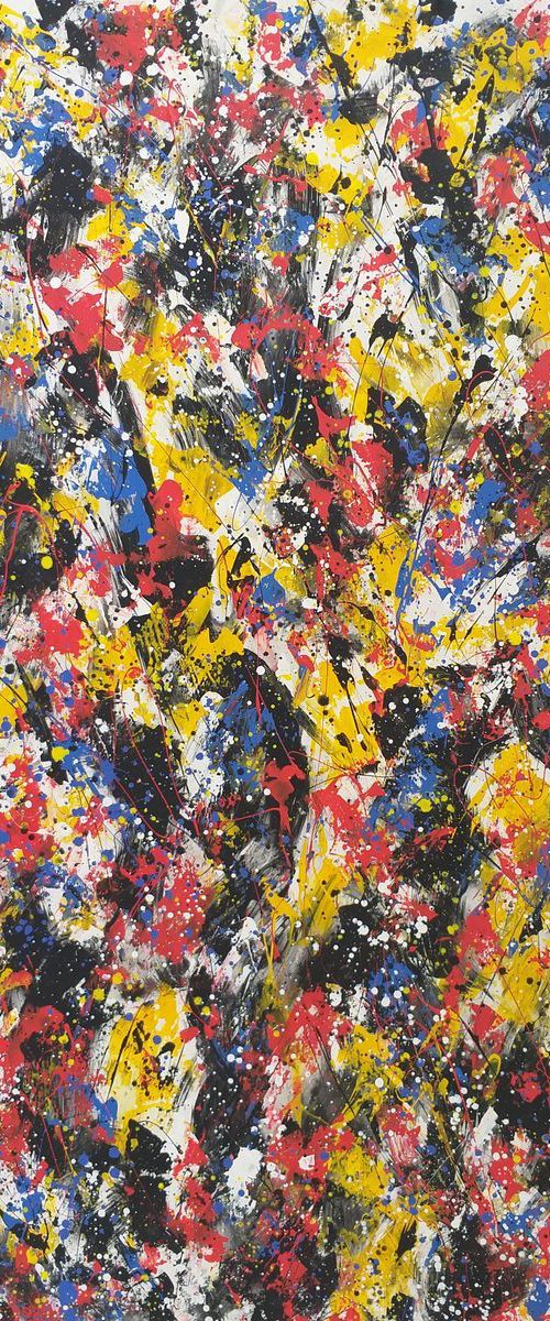 Contemporary Abstract ACRYLIC on CANVAS by M.Y. by Max Yaskin