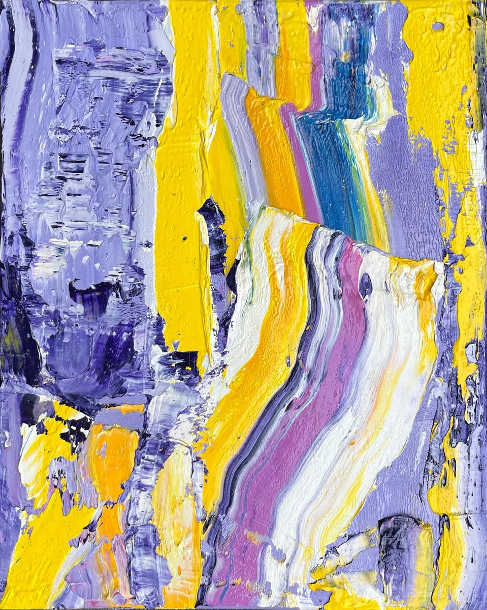 Abstract Oil Painting By Svitlana Andriichenko, 16 X 20", Walk Through A Colored Dream, Original Artwork