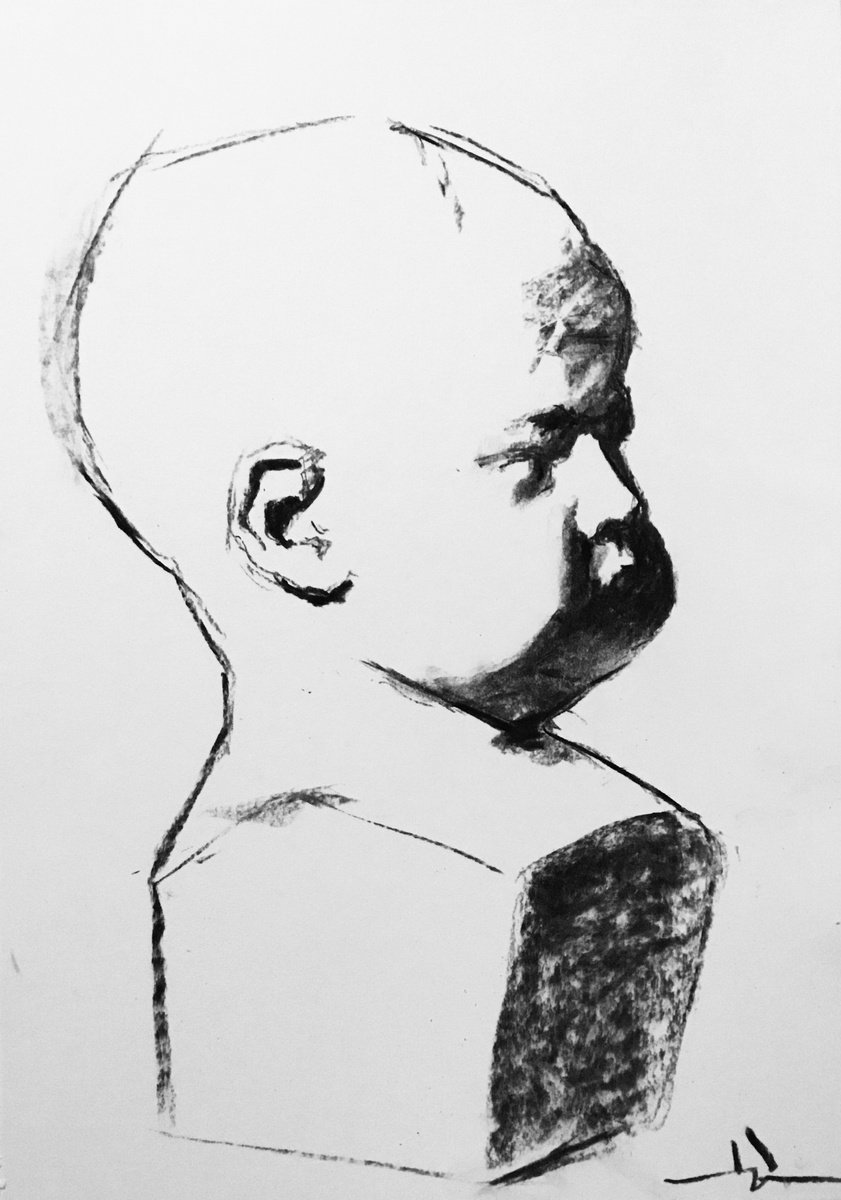 Charcoal Study #3 inspired by Charles Bargue by Dominique D�ve