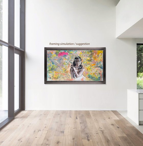 Into your eyes (L'une 112) 61 x 33.07 inches