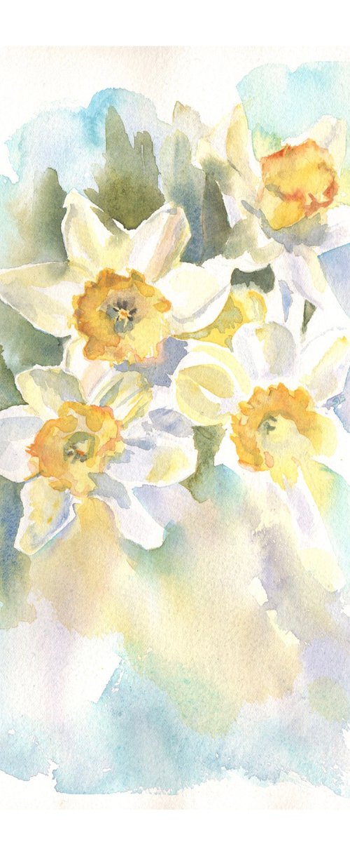 Daffodils in the Sun by Sarah Stowe