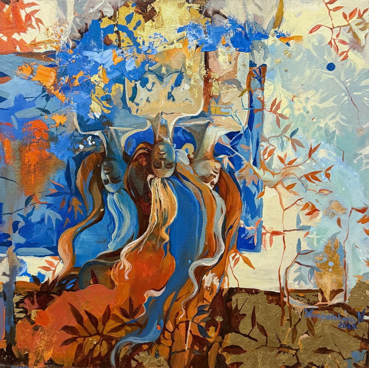 Portrait Oil Painting By Natalia Yampolskaia, 16 X 16", Don