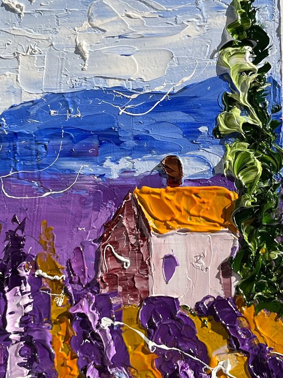 Provence Lavender Field Art