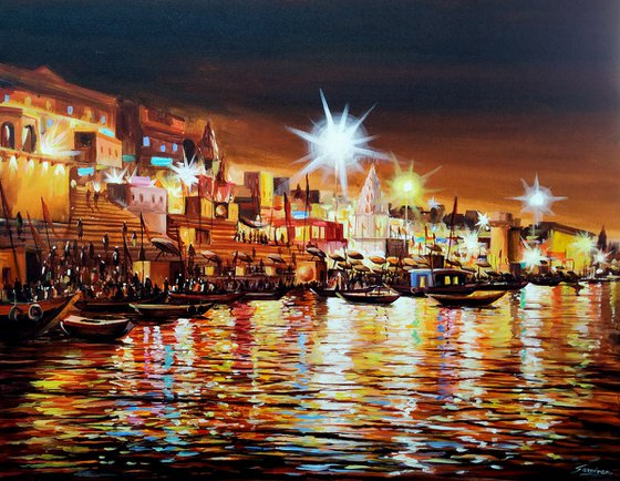 Festival Night Varanasi Ghats