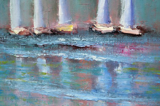 White sails