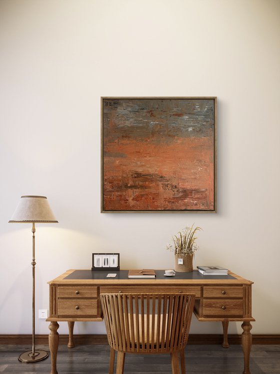 „Where silence dwells“ 80x80x2 cm