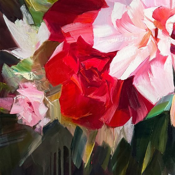 Blush and carmine rhapsody