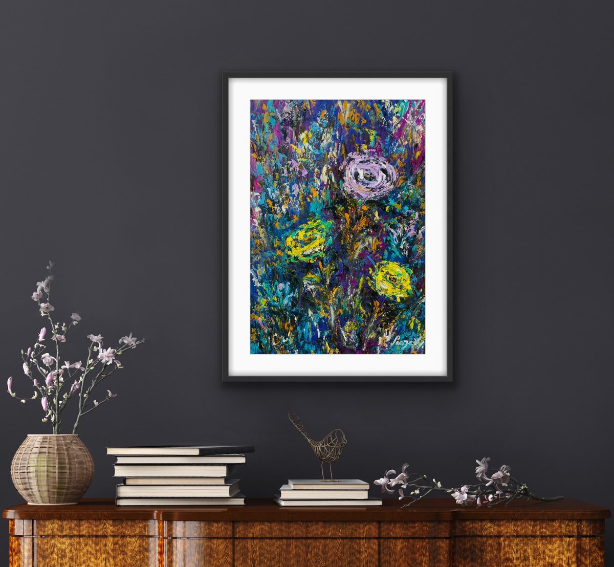 Sunlit Garden By Pooja Verma, 12 X 17, Artwork For Sale On Artfinder