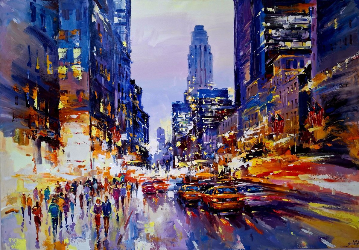 Evening lights (New York) by Andrej Ostapchuk