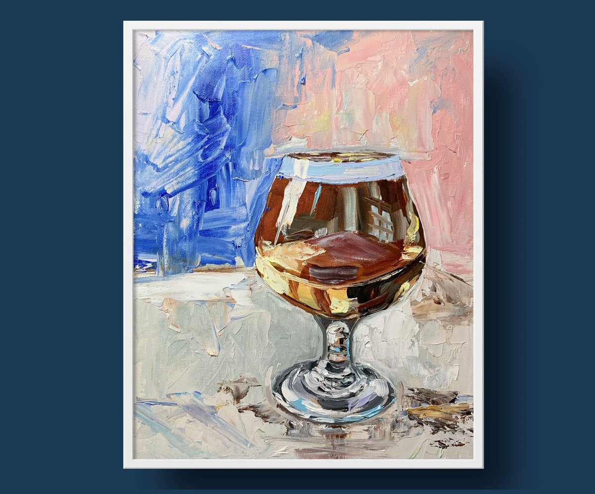 Brandy Glass. By Vita Schagen, 9 X 12, Artwork For Sale On Artfinder
