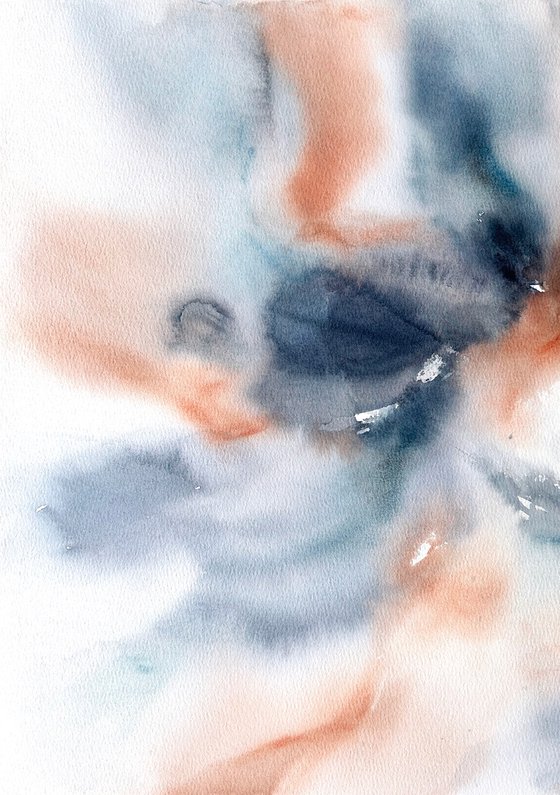 Abstract flowers diptych