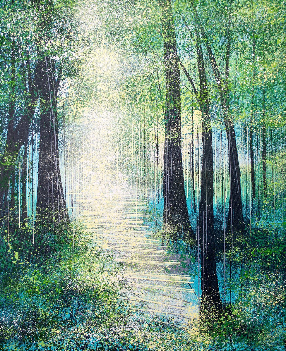  Forest Trees In Spring By Marc Todd, 18 X 22, Artwork For Sale On Artfinder