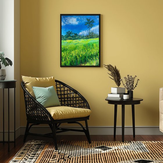 Bali Landscape Oil Painting