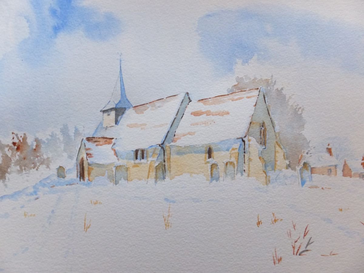 Pyrford Parish Church in Surrey by David Harmer