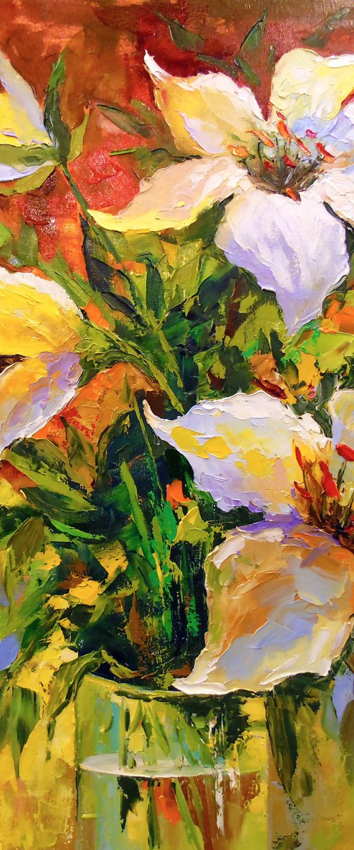Bouquet of lilies by Olha Darchuk