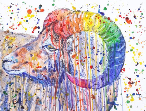 "Rainbow ram" by Marily Valkijainen